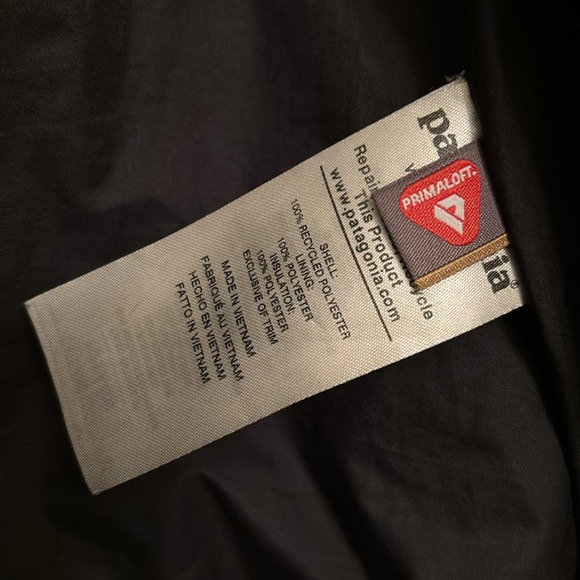 Black Patagonia Nano Puff Boys Winter Jacket size medium (10 years) - Picture 8 of 9